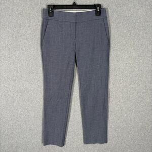 Loft Pants 00P Blue Marisa Low Rise Pixie Tweed Quiet Capsule Career Church Suit
